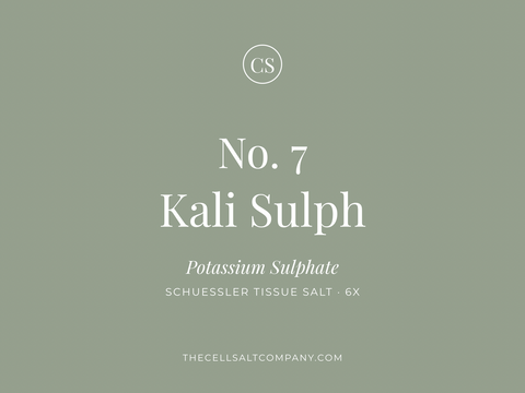 Kali Sulph (7) - Skin • Oxygenation • Recovery